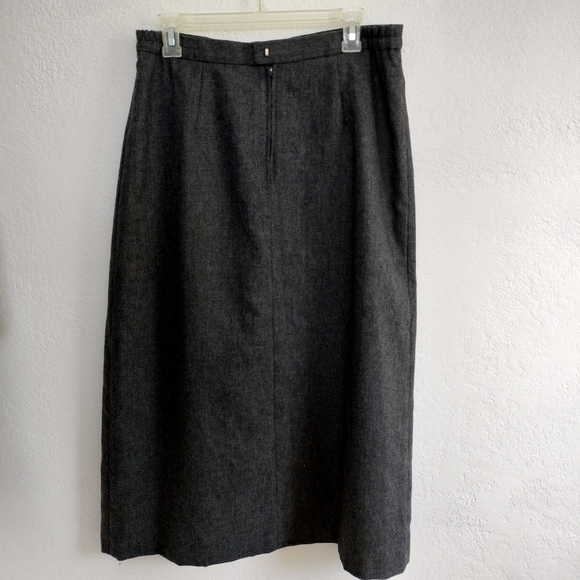 VINTAGE Union made in the USA Women's gray long skirt size 16 - Picture 2 of 7